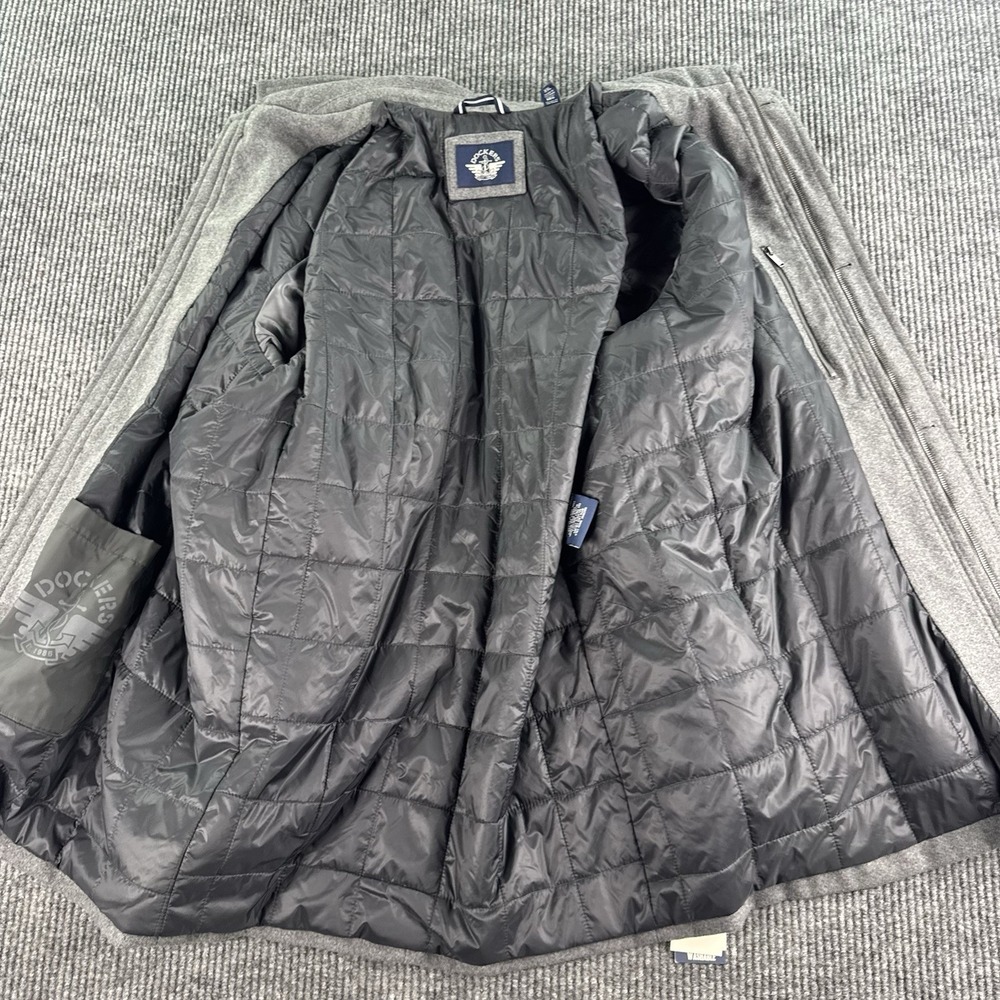 NWT Dockers Coat Men XXL Gray Wool Blend Single Breasted Winter Jacket - Picture 13 of 14